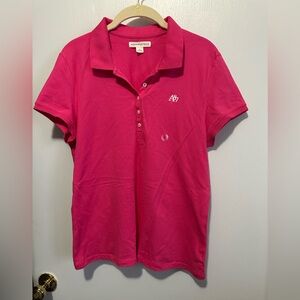 Aeropostale Women's Bright Pink Button Down Shirt NWOT